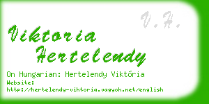viktoria hertelendy business card